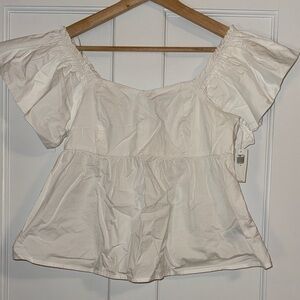 Old Navy Cream Women's Blouse